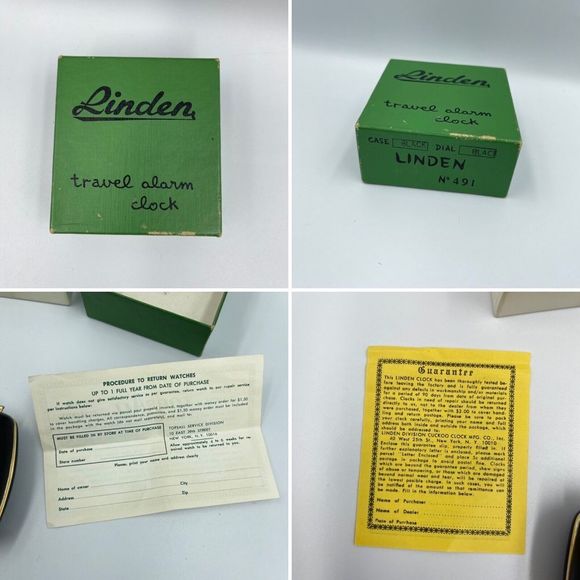 VINTAGE LINDEN TRAVEL ALARM CLOCK No 461 - Picture 11 of 12